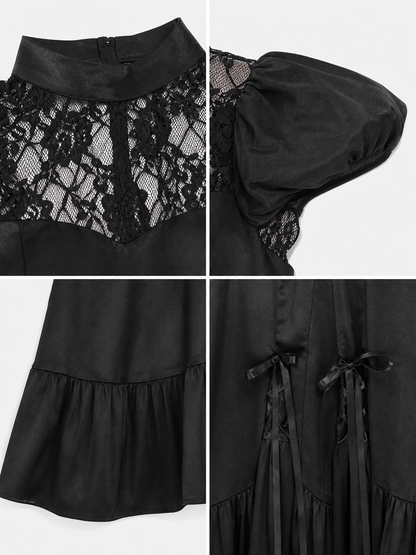 Witch Costume with Hat and Lace
