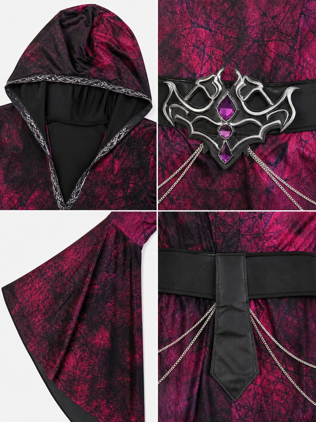 Hooded Vampire Costume, Gothic Outfit