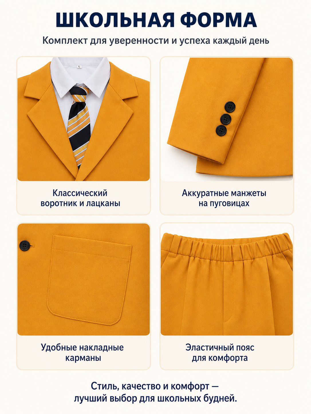 Yellow Bob Costume with Tie and Name Badge product detail composite