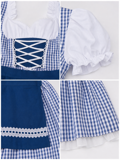 Bavarian-Style Costume Dress with Apron