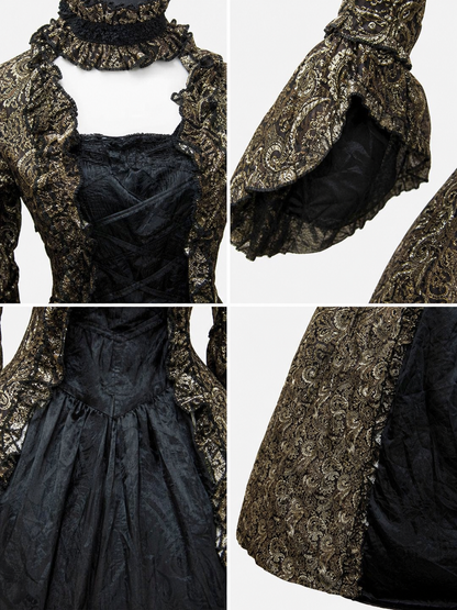 Long Victorian Gothic-Style Dress