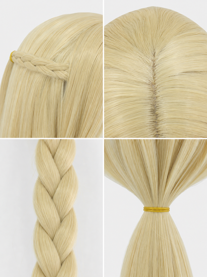 Marcille Cosplay Wig: Long Braids and Straight Hair