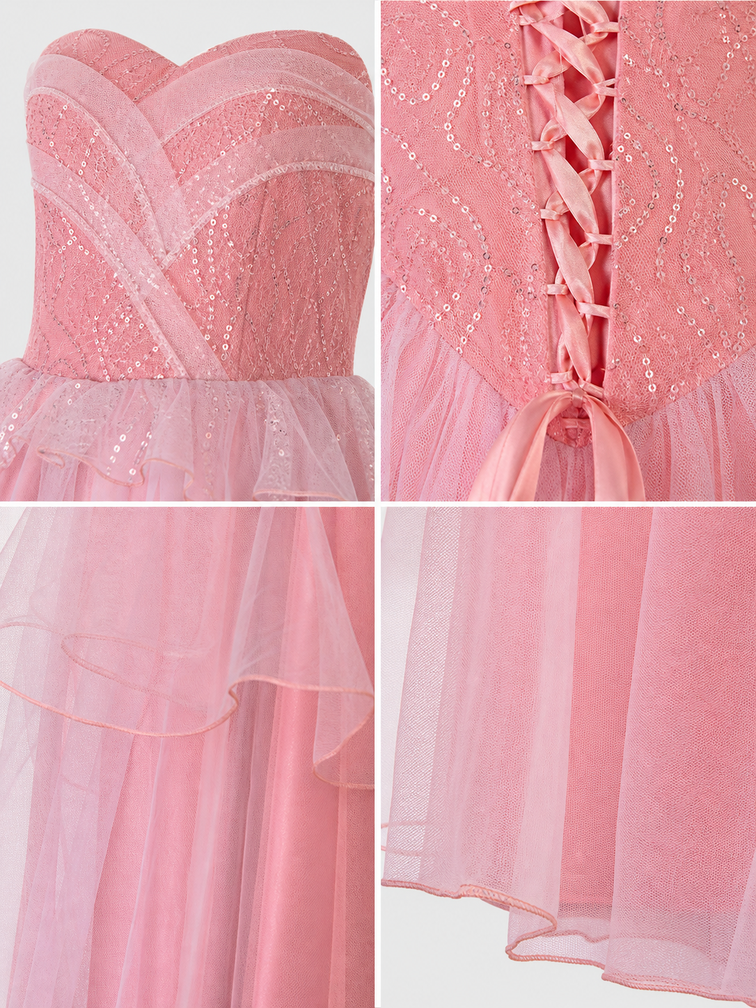 Glinda pink cosplay dress with a full skirt