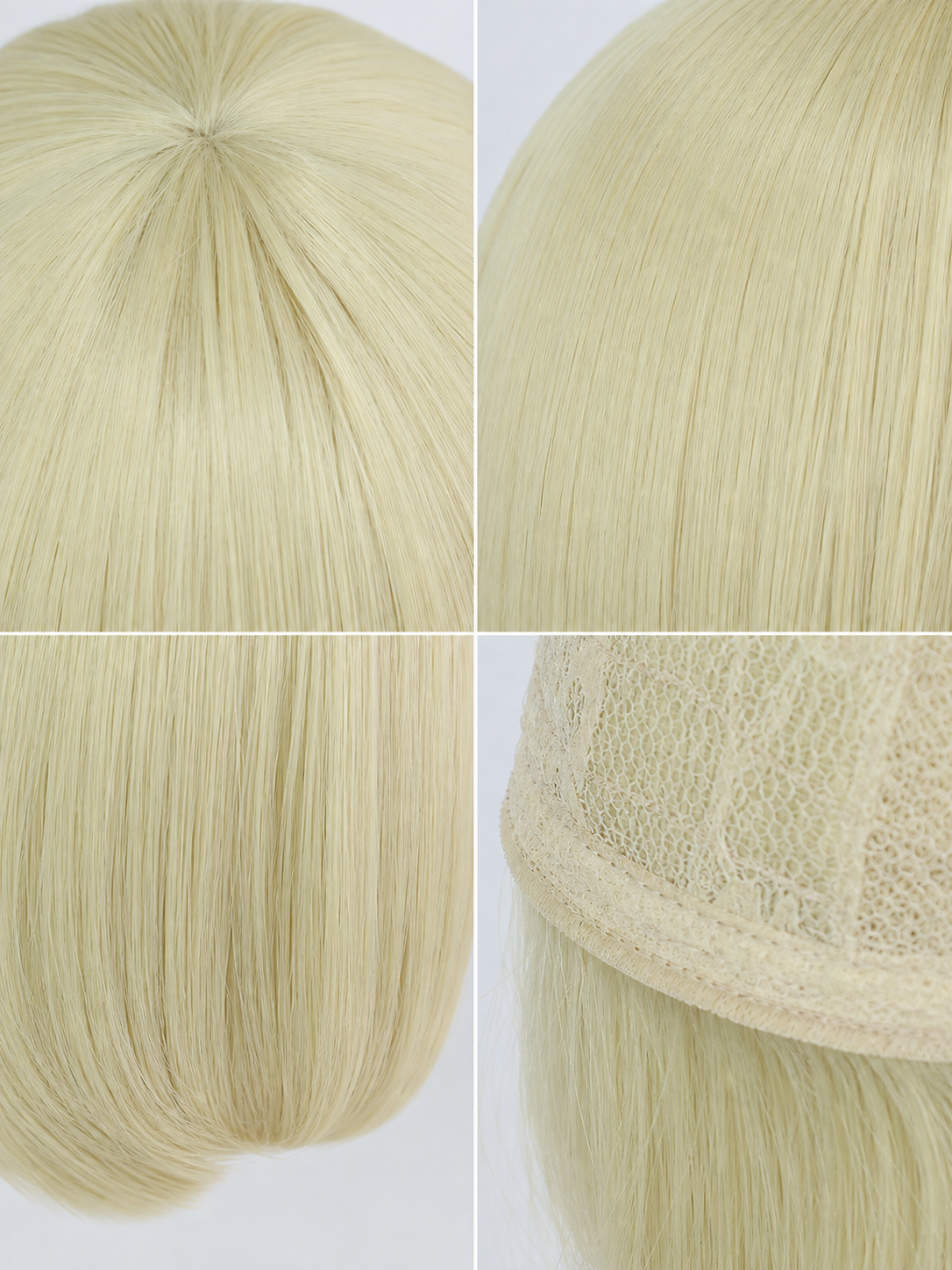 Falin Cosplay Wig, Light-Colored Bob with Bangs