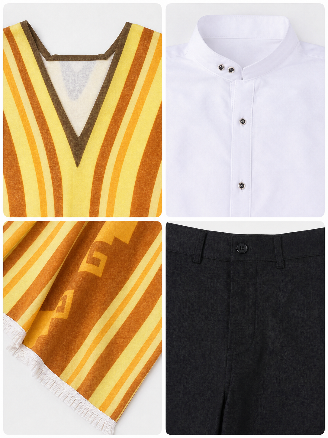Cosplay Costume with Cape, Shirt, and Pants