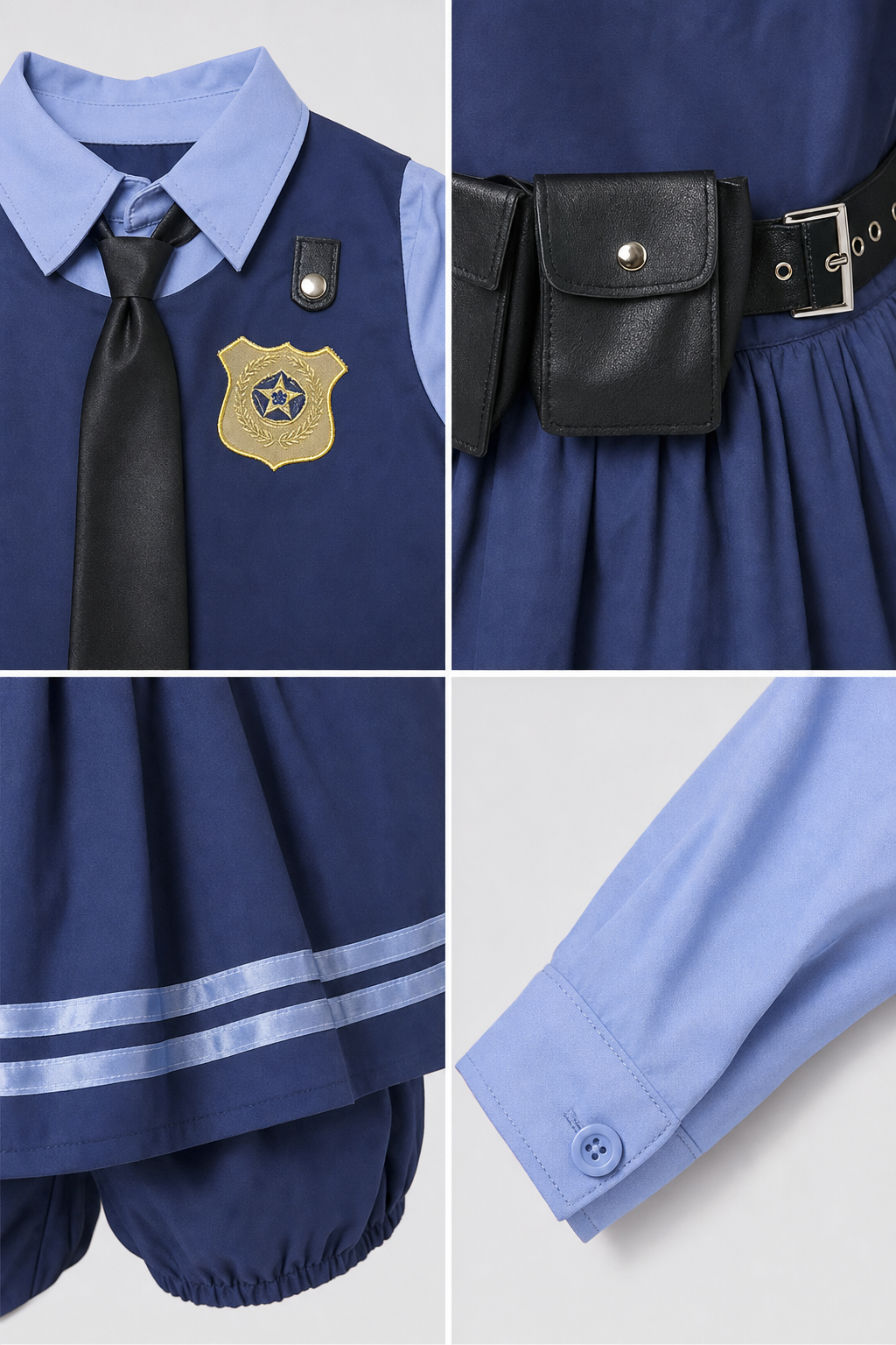Judy Police Officer Costume with Skirt