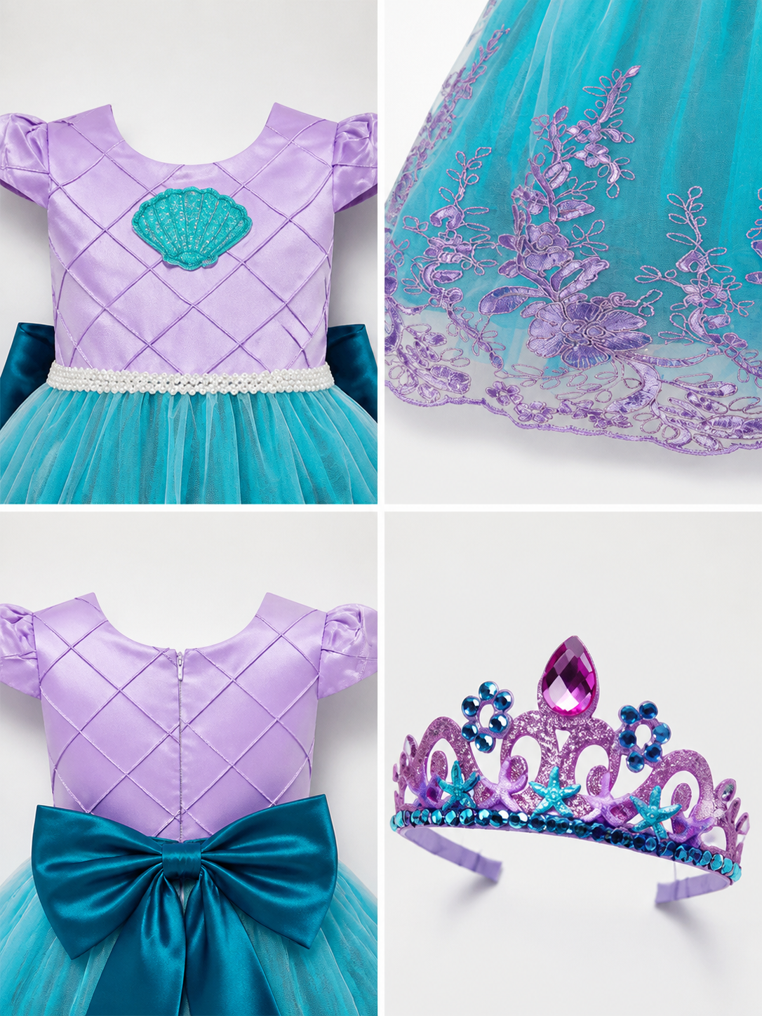 Halloween Mermaid Princess Costume product detail composite