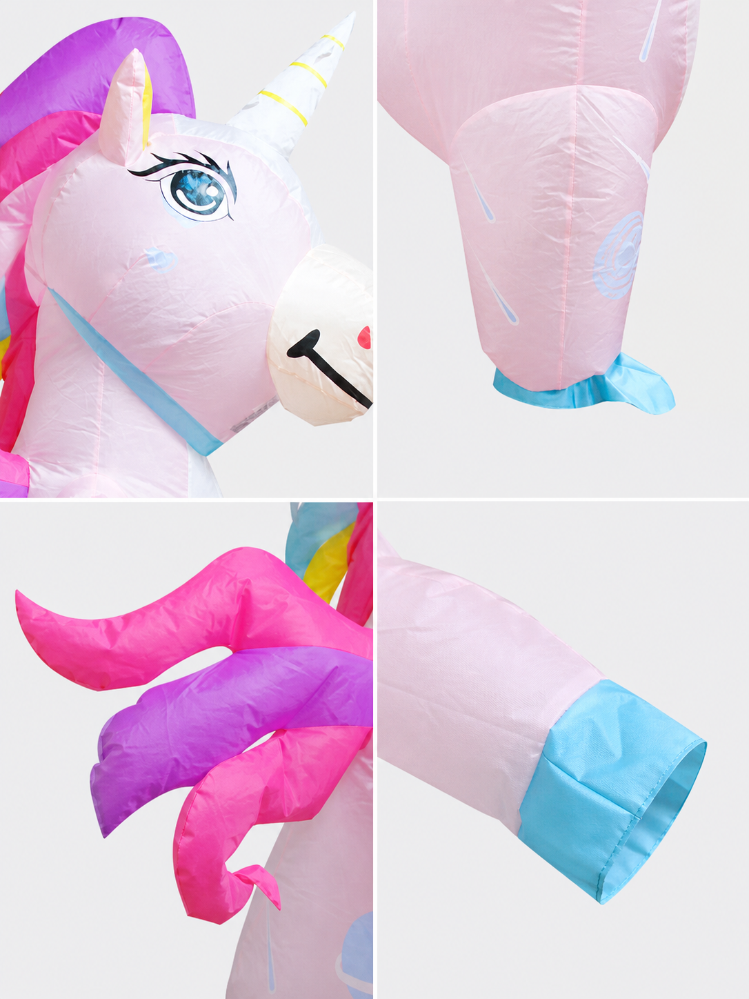 Inflatable Unicorn Costume with Wings for Parties