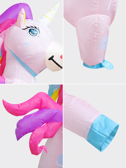 Inflatable Unicorn Costume with Wings for Parties