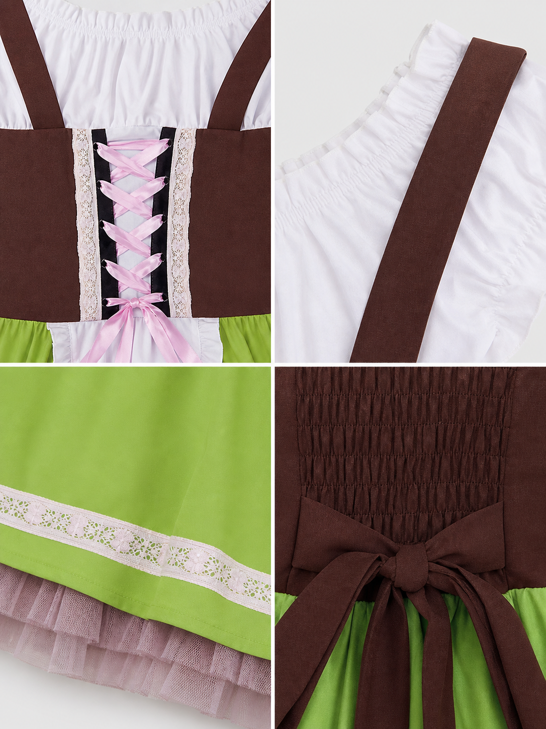 Folk-style dress for stage performances and events