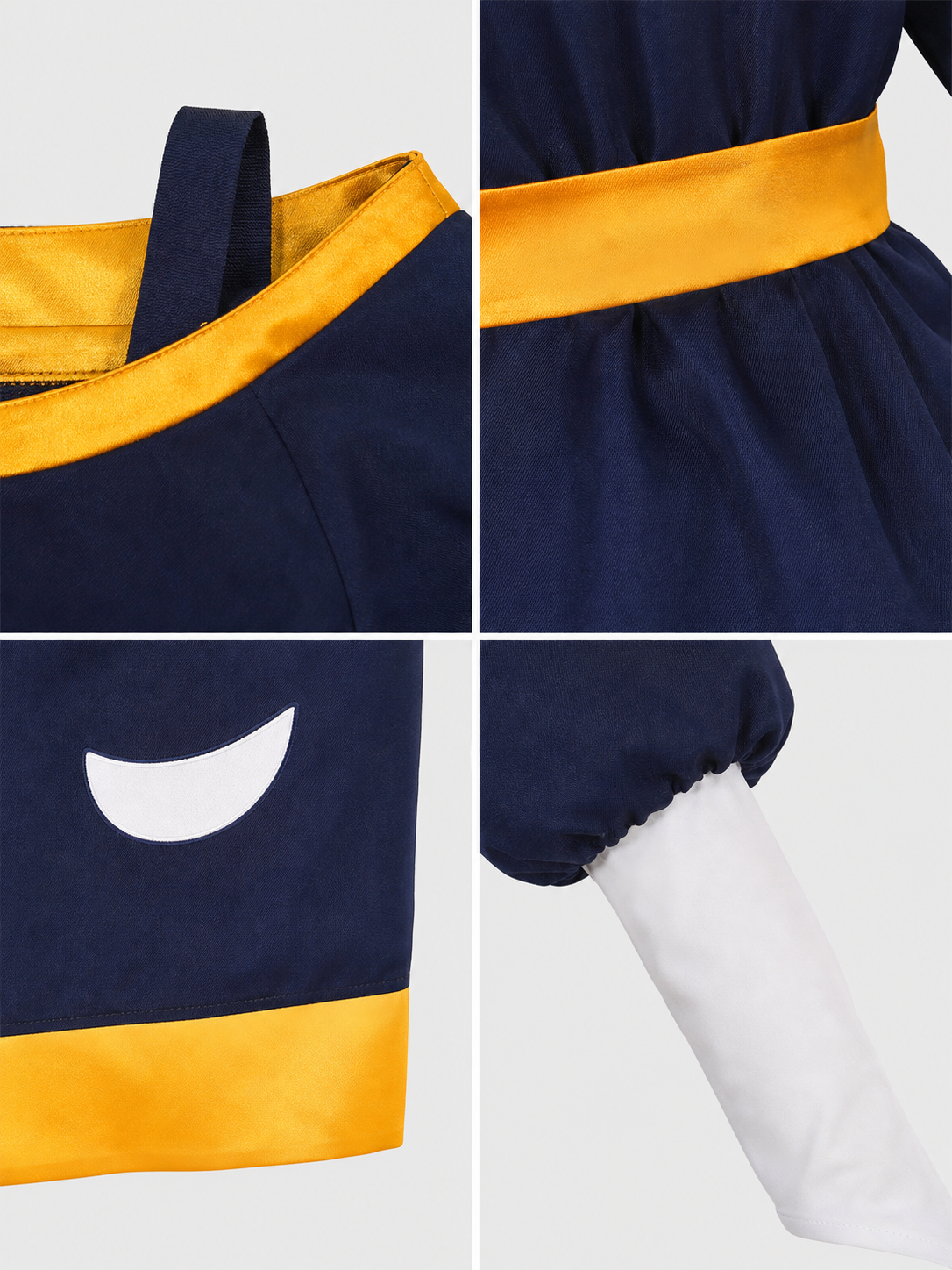 Amity cosplay costume: dress, skirt, belt, sleeves