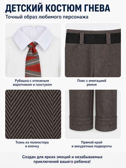 Children's Joy jumpsuit from Inside Out 2 with a tie detail view