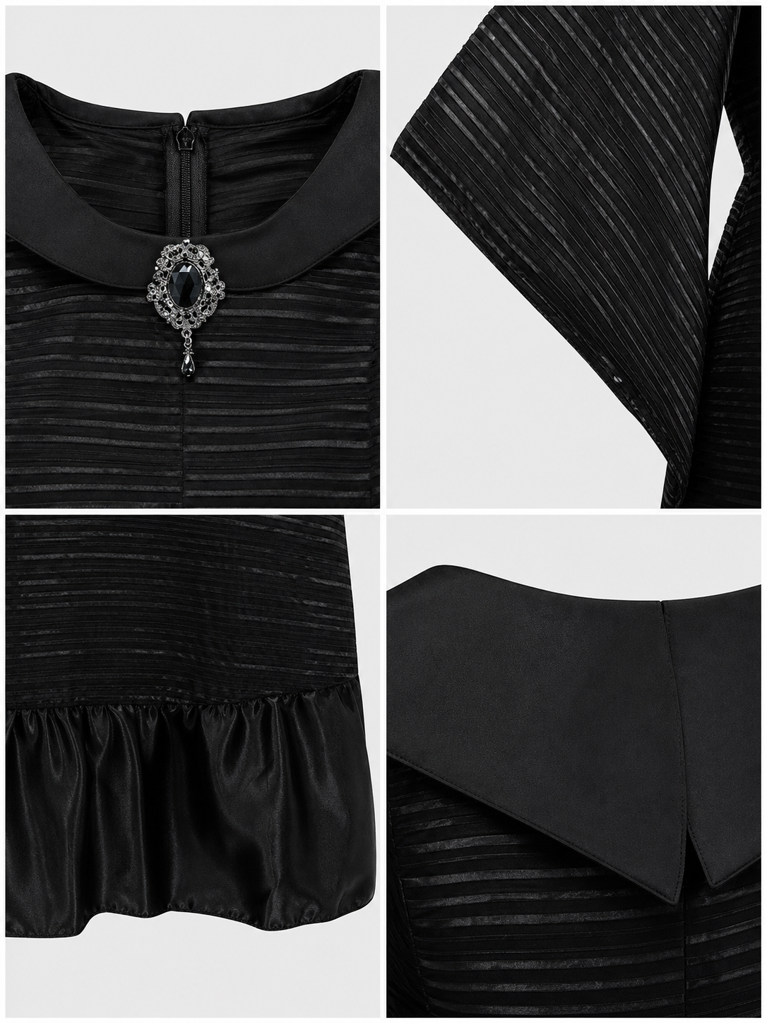 Gothic cosplay costume with crown and wand