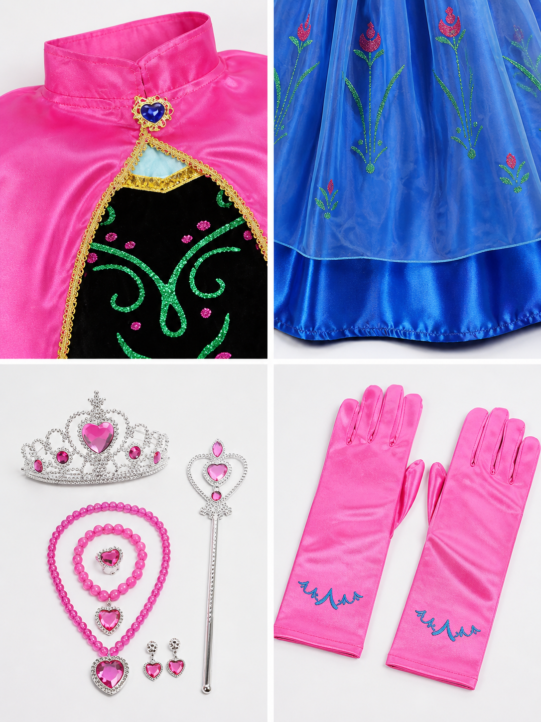 Princess Costume with Cape for Halloween