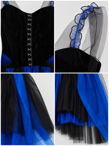 Halloween witch costume with hat and veil