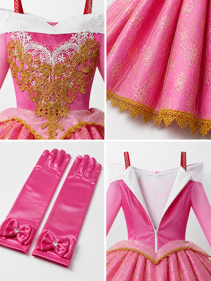 Pink Princess Costume for Halloween detail view