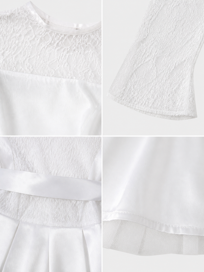Wedding costume dress with veil for a celebration