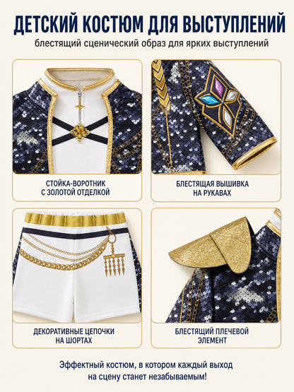 Stage Costume with Sequins and Gold
