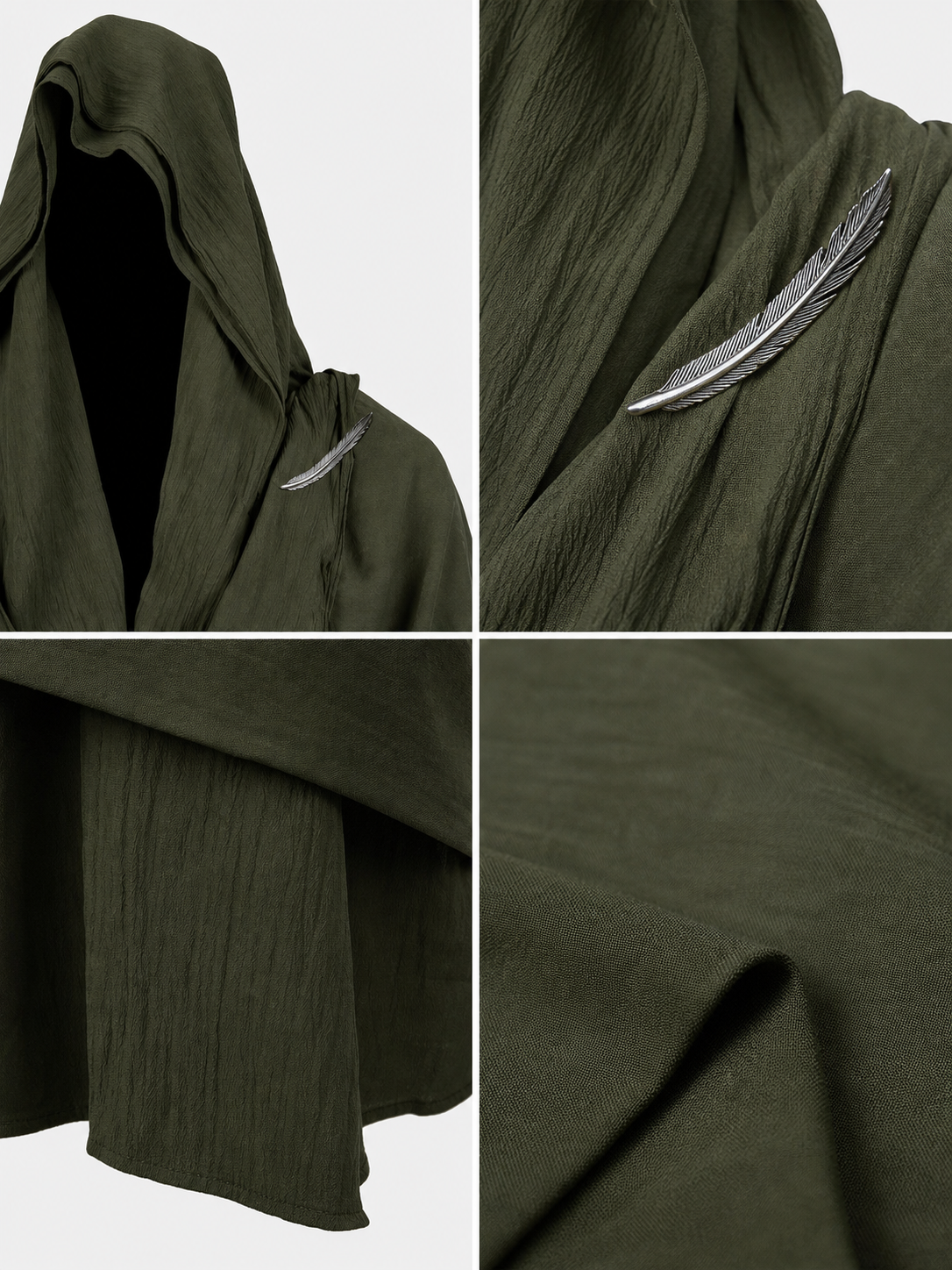 Green Carnival Hooded Cape