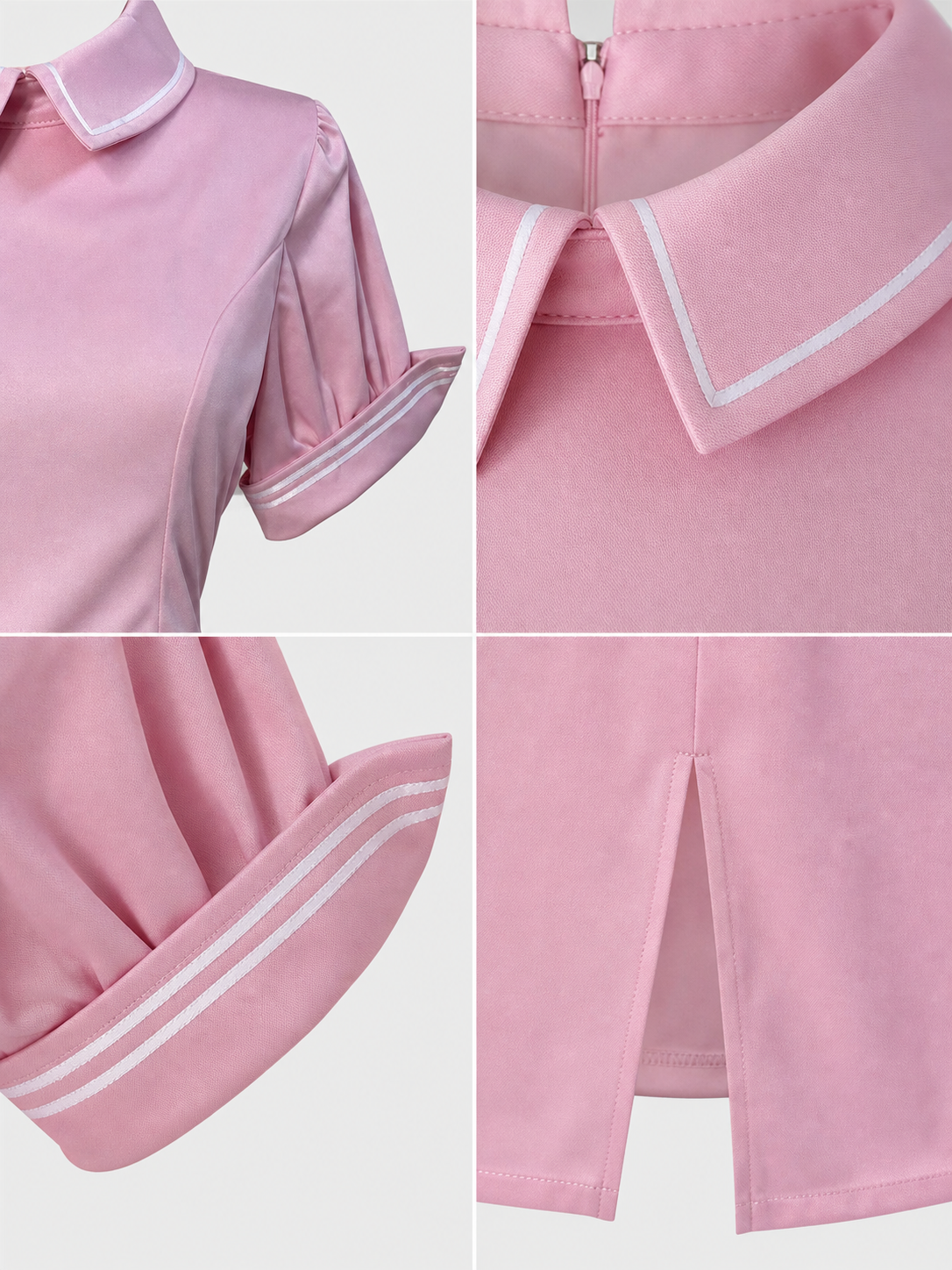 Pink Medical Worker Costume for Cosplay detail view
