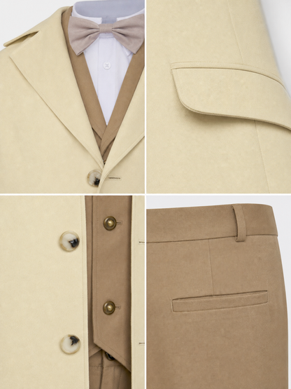 Aziraphale Cosplay Costume: Jacket, Vest, and Pants