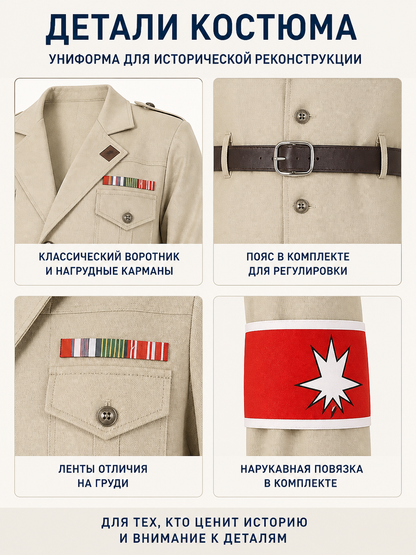 Attack on Titan Cosplay Costume Military Tunic detail view
