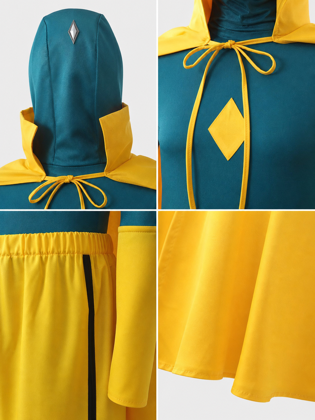 Wanda Vision Cosplay Costume with Hood and Cape