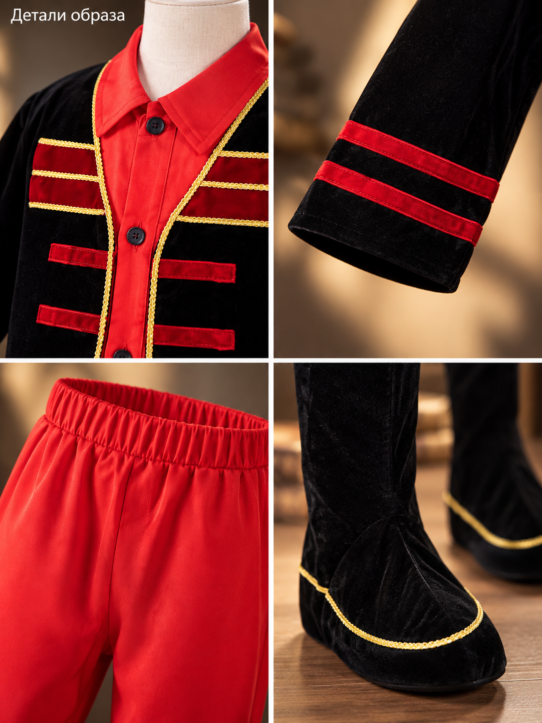Children's Carnival Costume in Russian Stage Style detail view