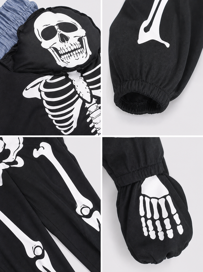 Halloween Skeleton Illusion Costume