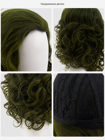 Long Curly Carnival Wig for Cosplay detail view