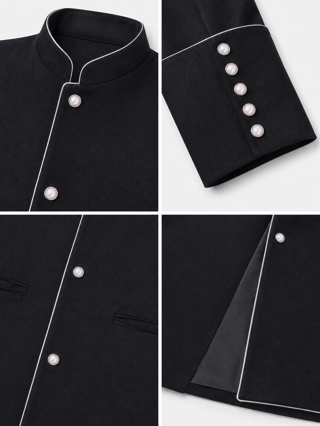 Long Black Coat for Medieval Cosplay