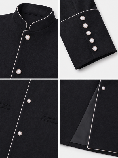 Long Black Coat for Medieval Cosplay