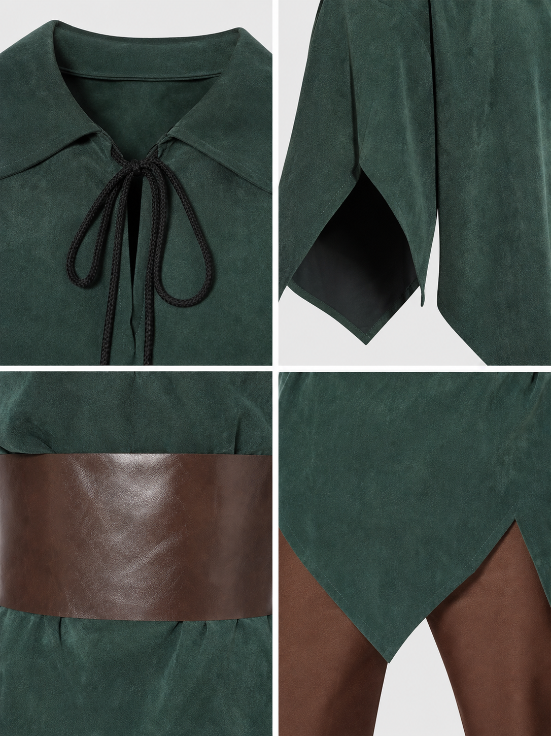 Robin Hood cosplay costume, green set