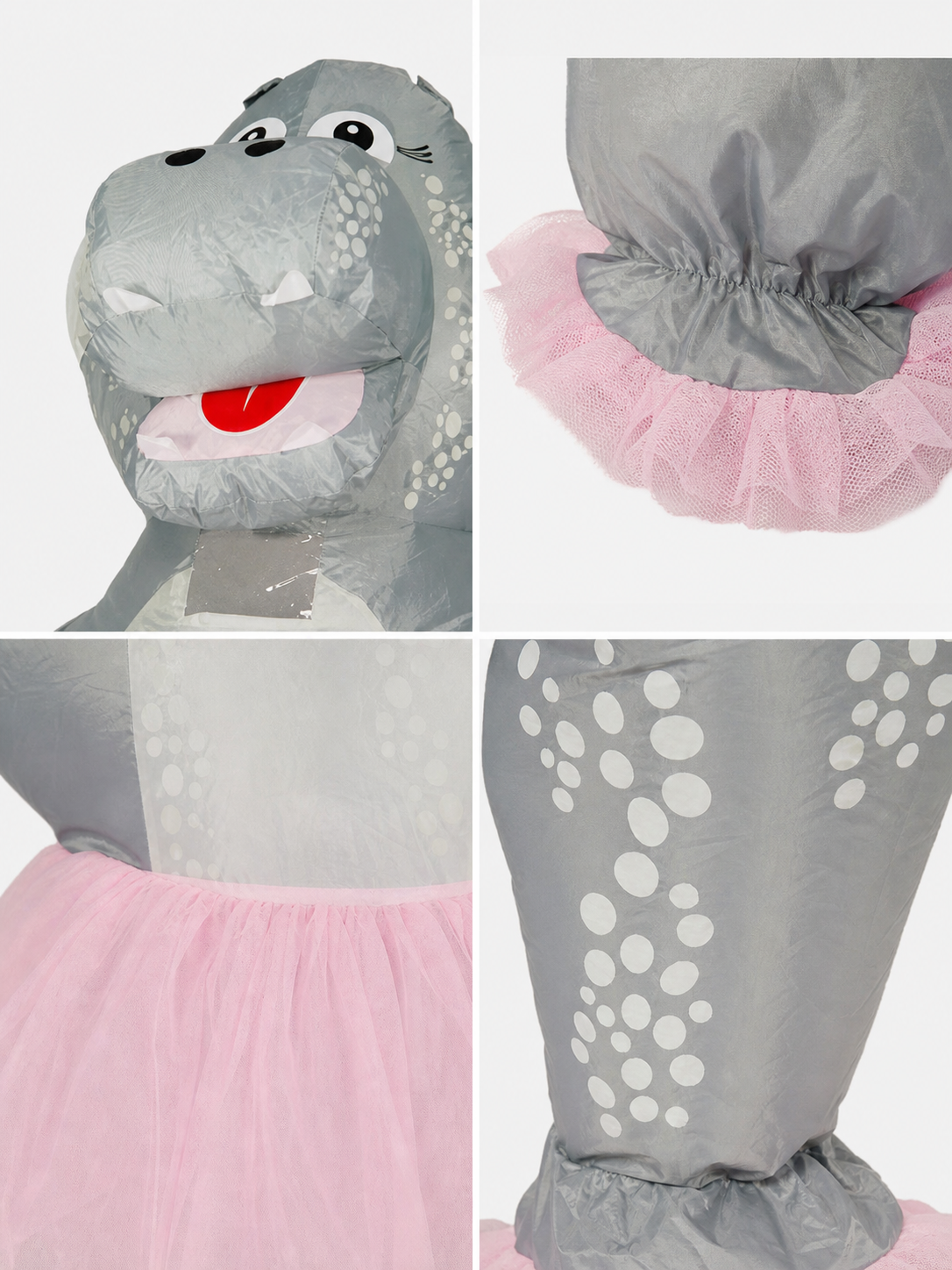 Hippo Costume with Pink Tutu