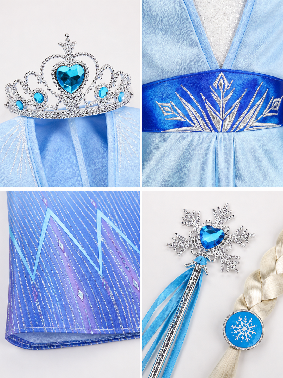 Princess Costume for Halloween and Cosplay detail view