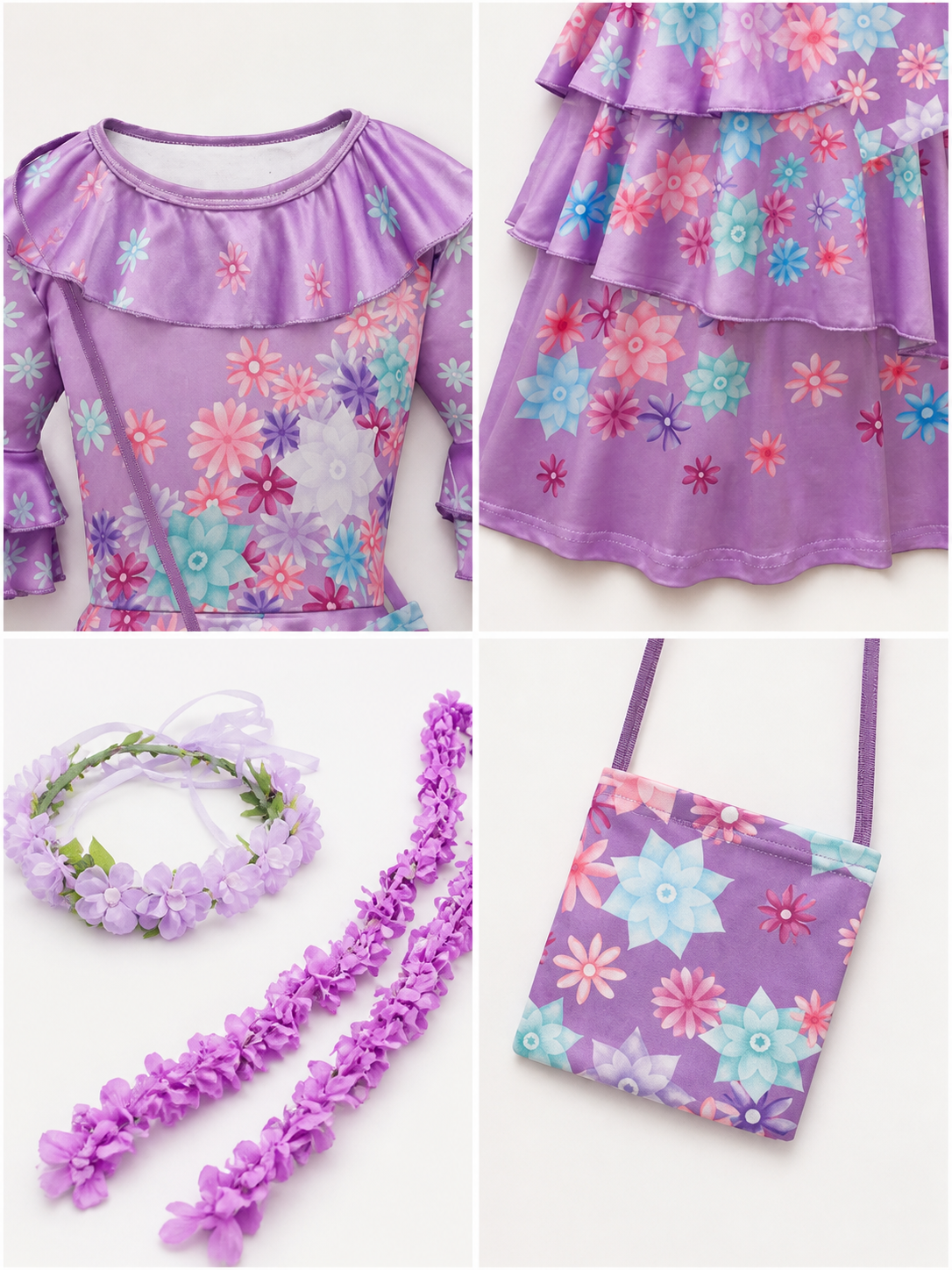 Purple Princess Costume detail view