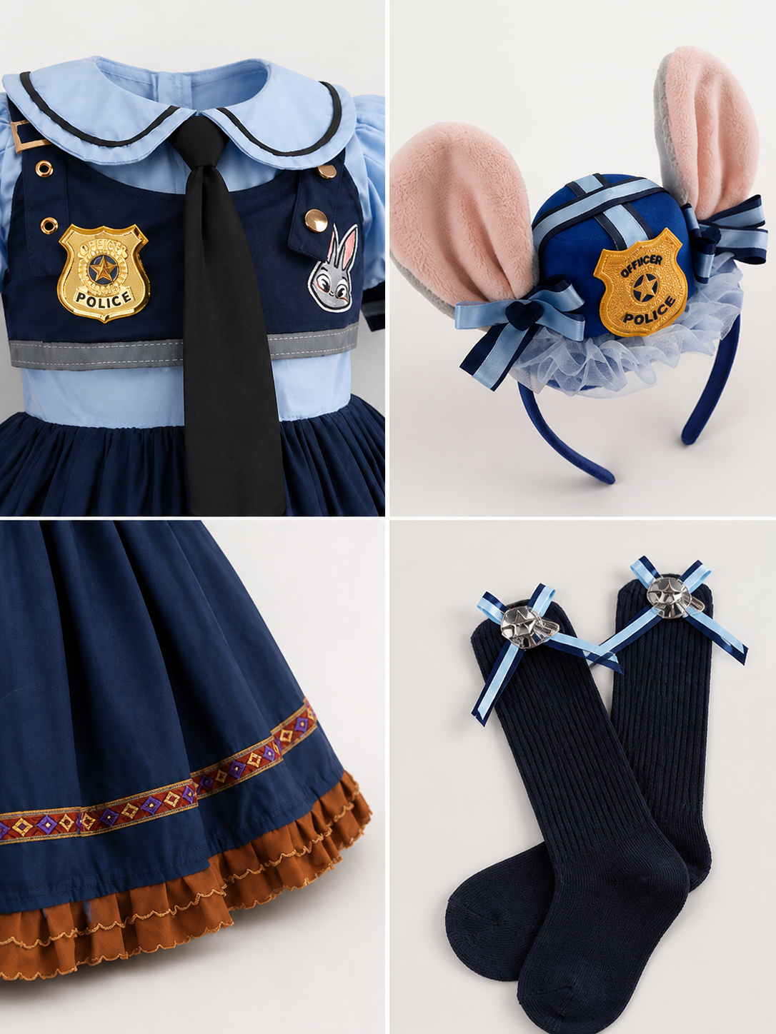 Halloween Police Bunny Costume