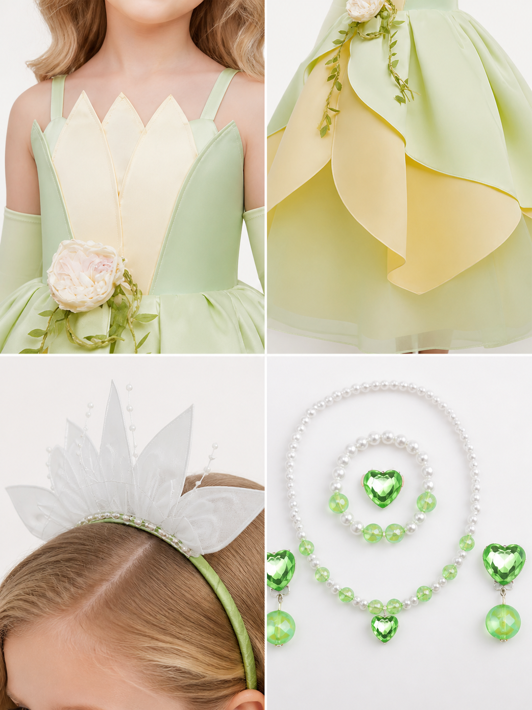 Light Green Princess Costume for Halloween