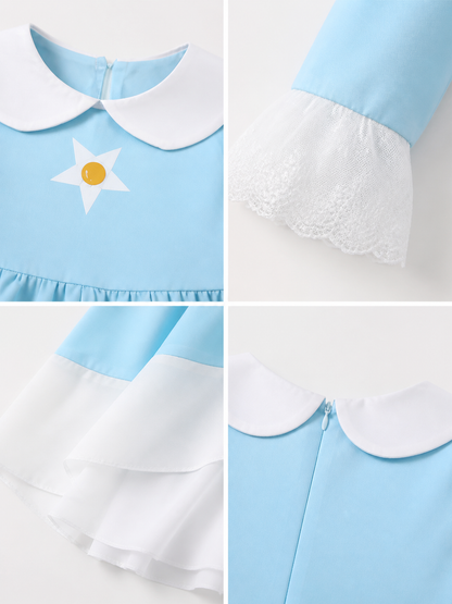 Blue Princess Costume for Halloween detail view