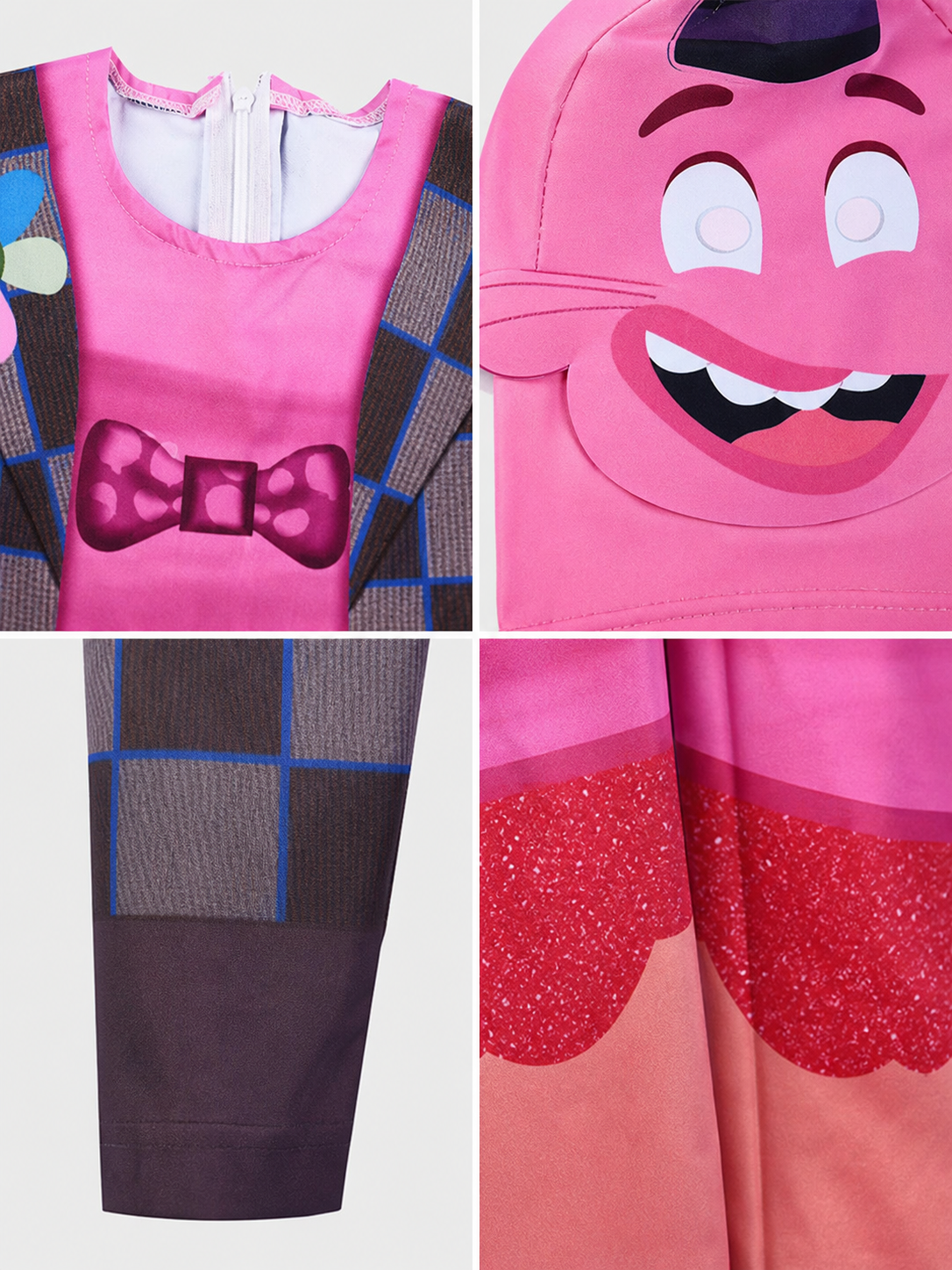 Inside Out 2 Cosplay Costume, Pink Jumpsuit