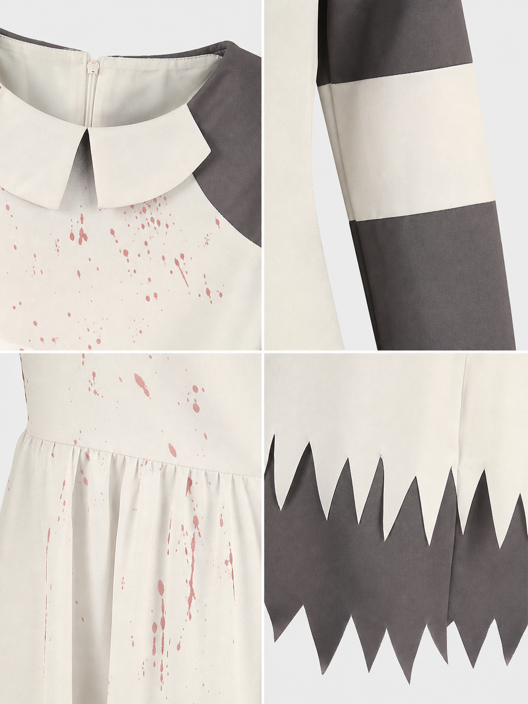 Halloween Horror Costume with Cap and Syringe