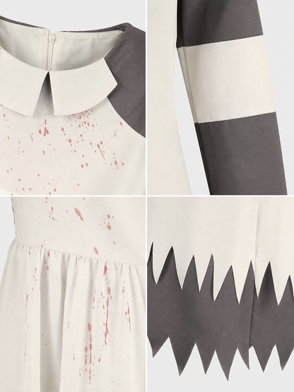 Halloween Horror Costume with Cap and Syringe