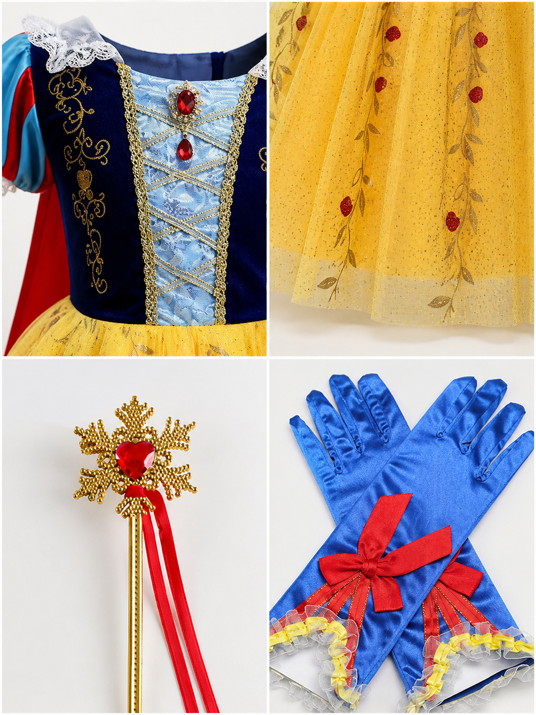 Princess Costume for Halloween and Cosplay detail view