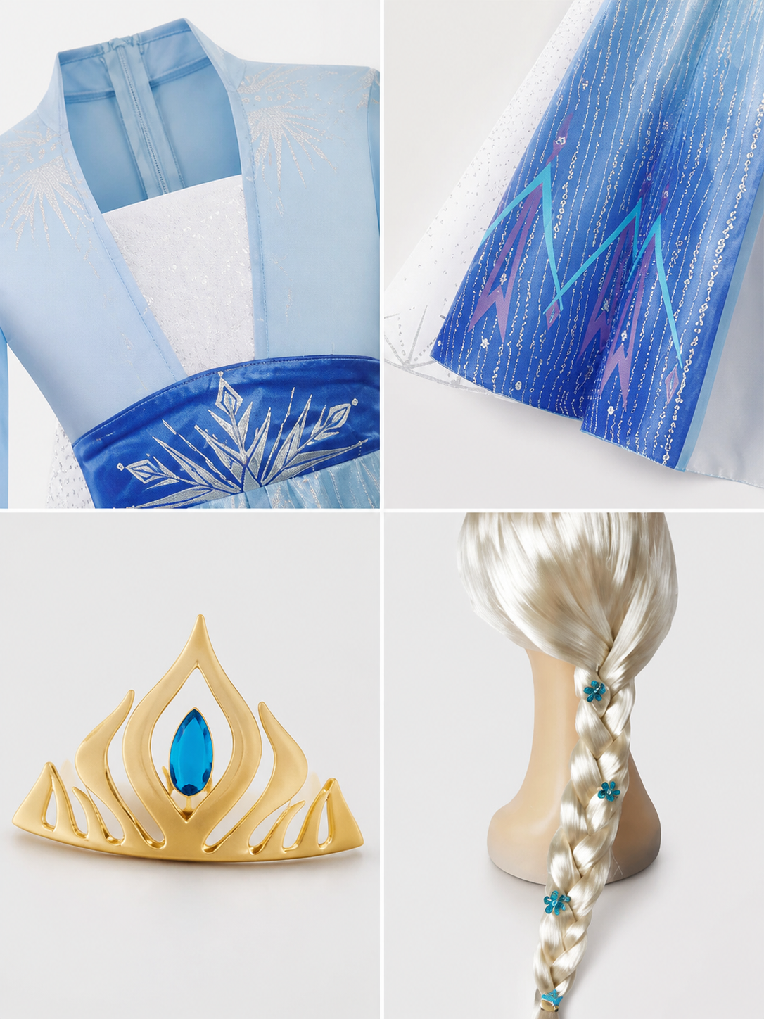 Princess Costume, Blue and White, for Cosplay product detail composite