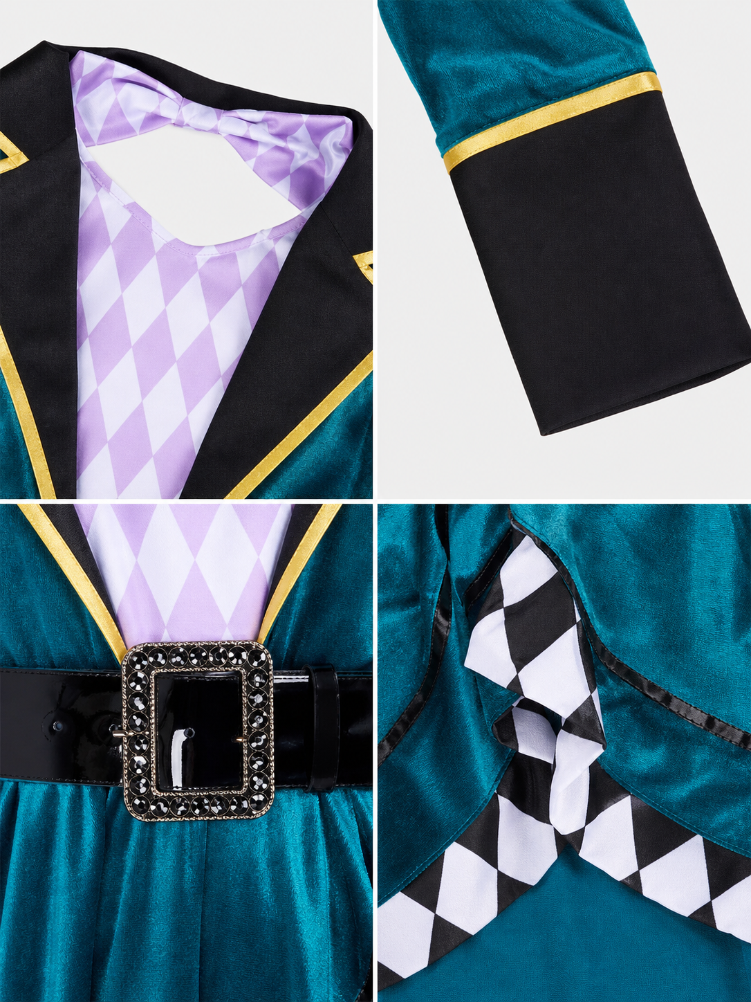 Stage Costume with an Asymmetrical Skirt and Top Hat