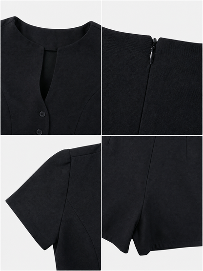 Black Police Costume for Halloween and Cosplay