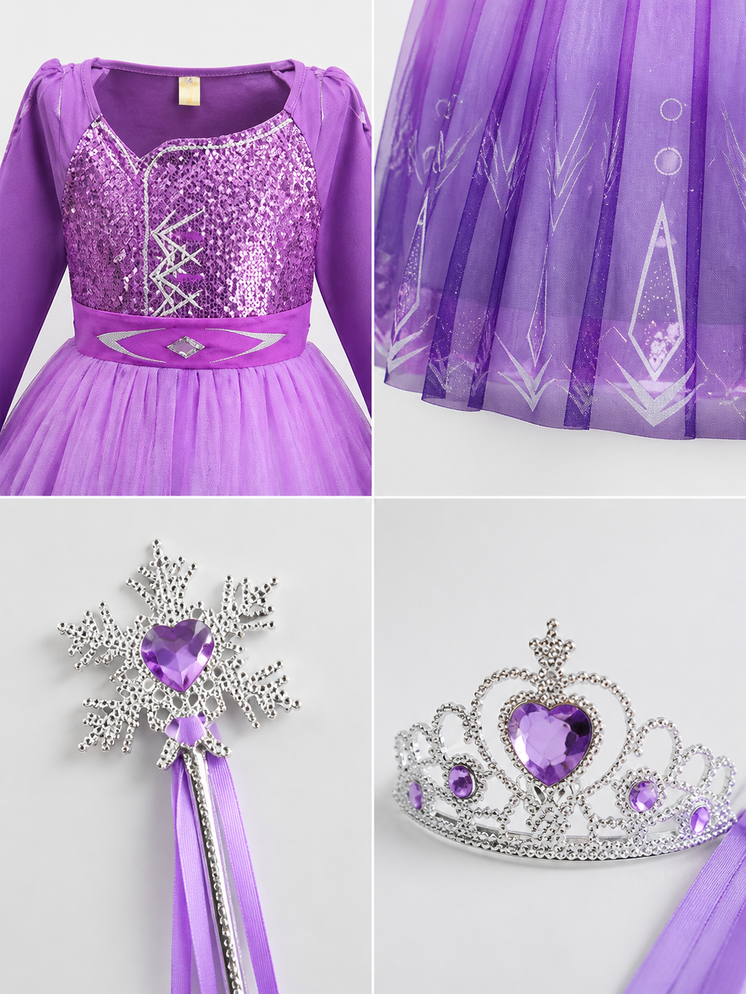 Purple Snow Queen Costume for Halloween