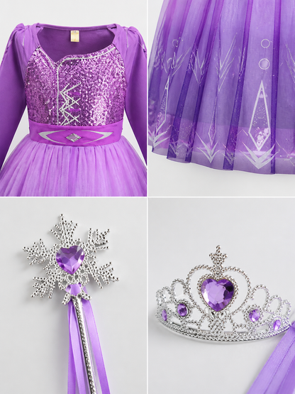 Purple Snow Queen Costume for Halloween