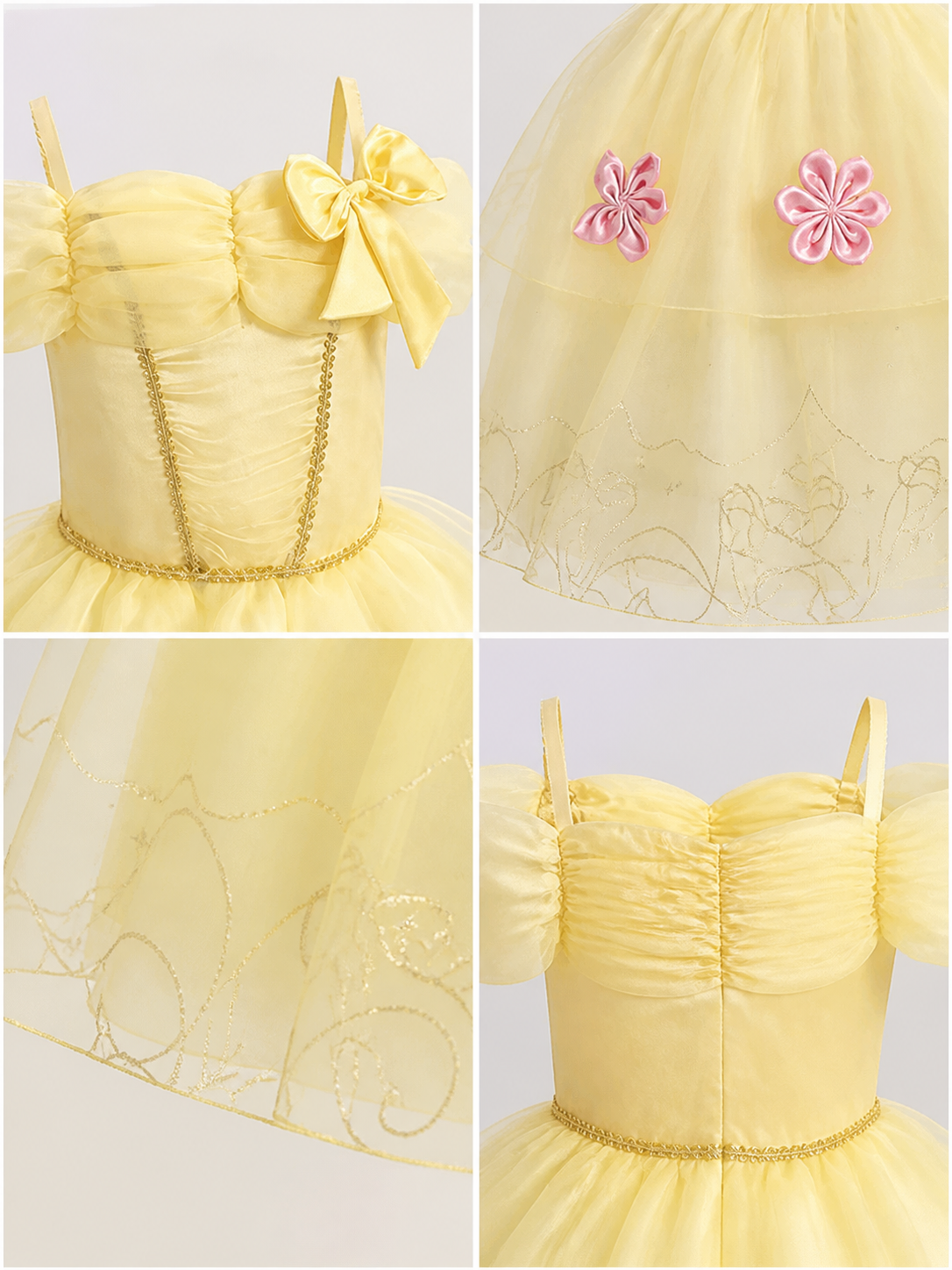 Yellow Princess Costume for Halloween and Cosplay