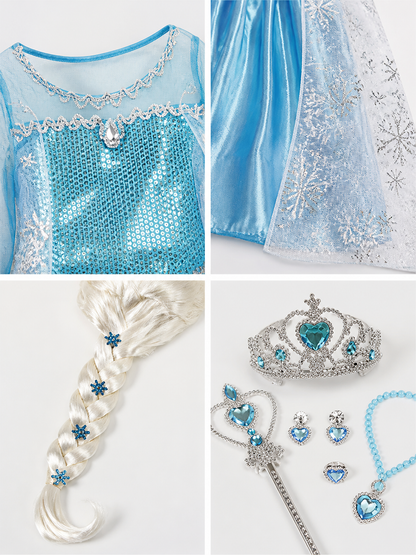 Snow Queen Halloween Costume detail view